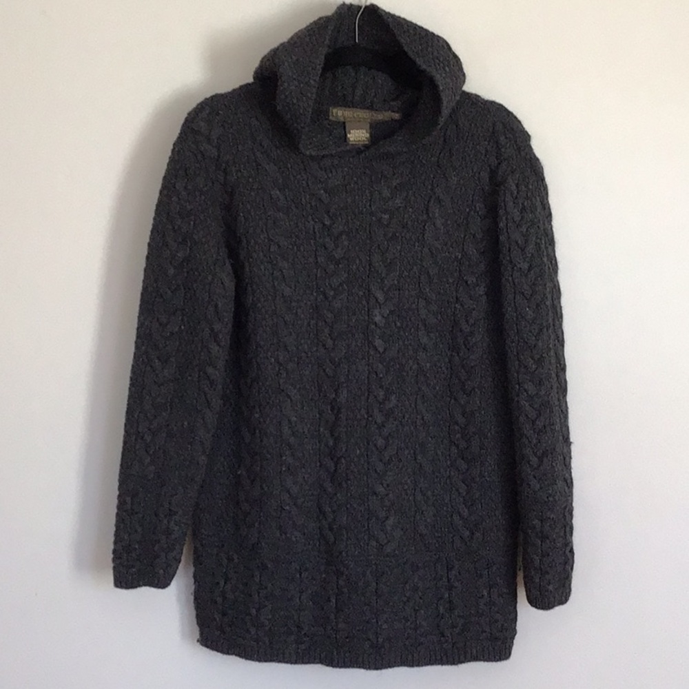 Cozy Black Cable Knit Sweater